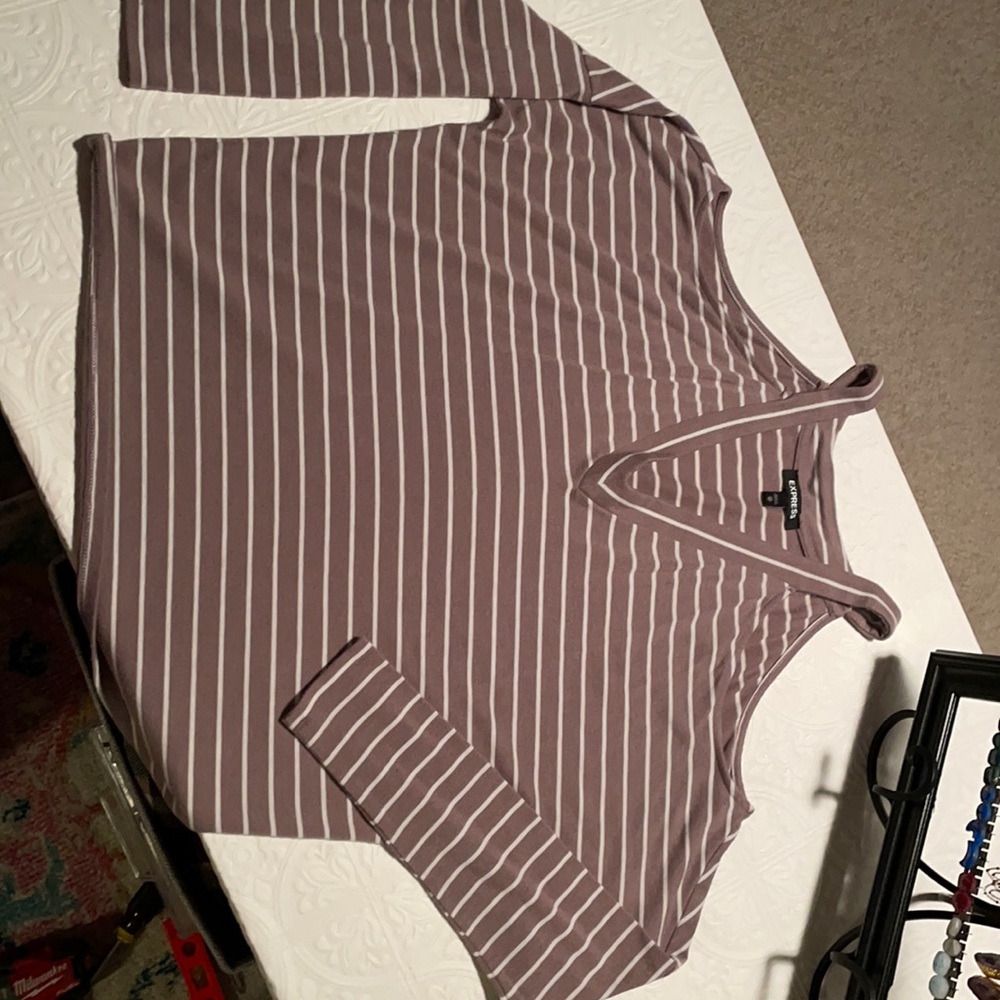 Express cold shoulder top